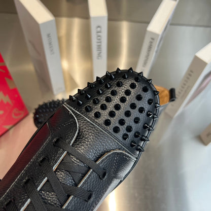 High-Top Studded Sneakers - men's shoes, detail view 7 | LUXIUM MARKET