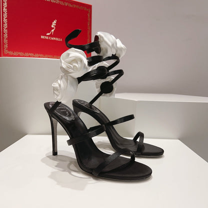 Floriane Flower Heels - women's shoes, detail view 7 | LUXIUM MARKET