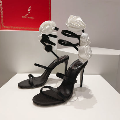 Floriane Flower Heels - women's shoes, detail view 9 | LUXIUM MARKET