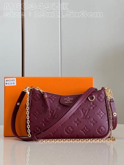 Embossed Leather Shoulder Bag - women's bag, detail view 10 | LUXIUM MARKET