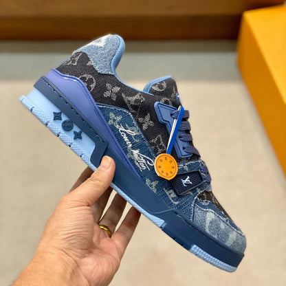 Denim Trainers - men's shoes | LUXIUM MARKET