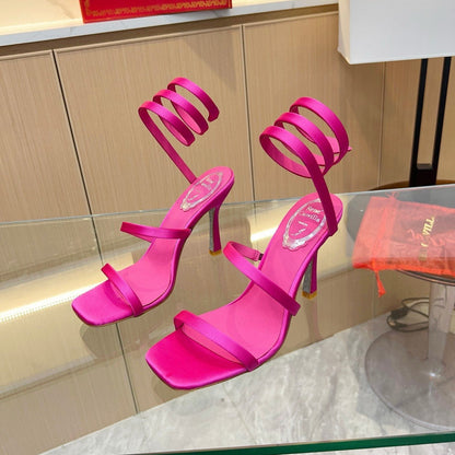 Silk Snake Crystal Sandals - women's shoes | LUXIUM MARKET