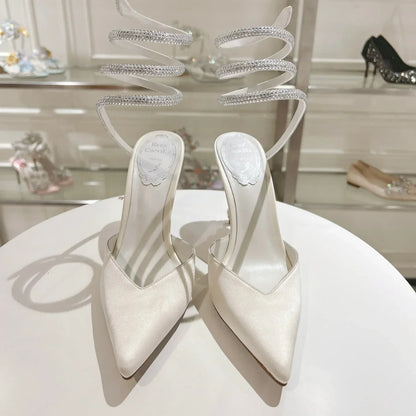 Cleo Snake-Design Heels - women's shoes | LUXIUM MARKET