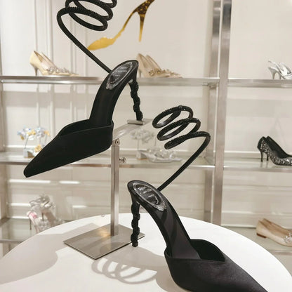 Cleo Snake-Design Heels - women's shoes | LUXIUM MARKET