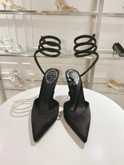 Cleo Snake-Design Heels - women's shoes, detail view 9 | LUXIUM MARKET