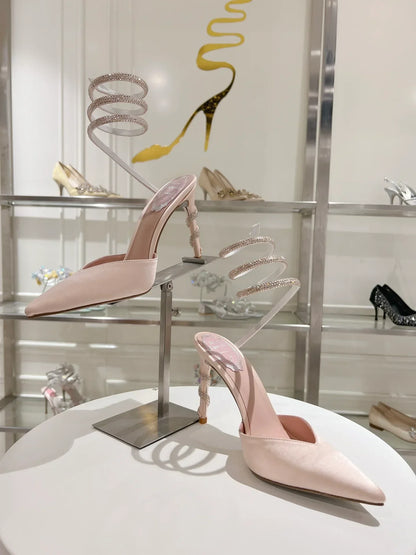 Cleo Snake-Design Heels - women's shoes, detail view 6 | LUXIUM MARKET