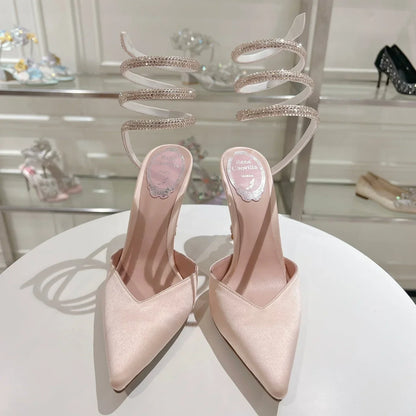 Cleo Snake-Design Heels - women's shoes | LUXIUM MARKET
