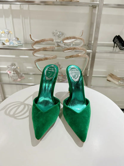 Cleo Snake-Design Heels - women's shoes, detail view 9 | LUXIUM MARKET