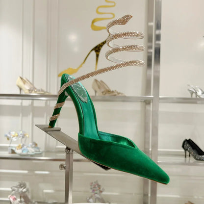 Cleo Snake-Design Heels - women's shoes | LUXIUM MARKET