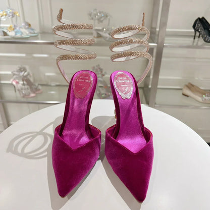 Cleo Snake-Design Heels - women's shoes | LUXIUM MARKET