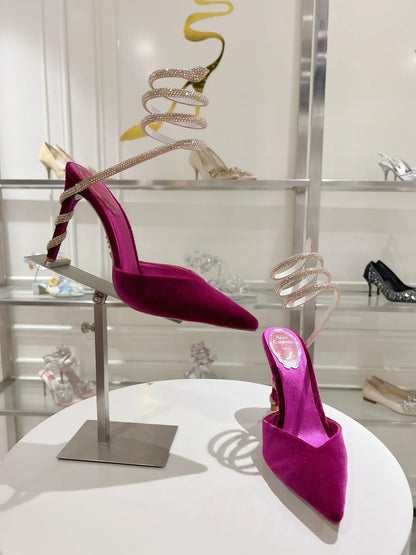 Cleo Snake-Design Heels - women's shoes, detail view 7 | LUXIUM MARKET