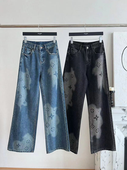Classic Straight Denim Jeans - women's clothing, detail view 6 | LUXIUM MARKET