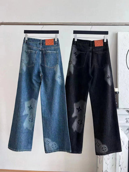 Classic Straight Denim Jeans - women's clothing, detail view 5 | LUXIUM MARKET