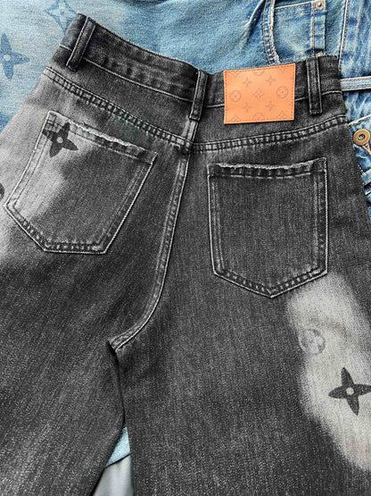 Classic Straight Denim Jeans - women's clothing, detail view 3 | LUXIUM MARKET