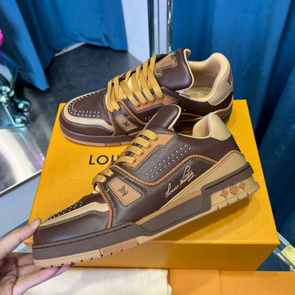 Premium Color-Matched Leather Sneakers - men's shoes | LUXIUM MARKET