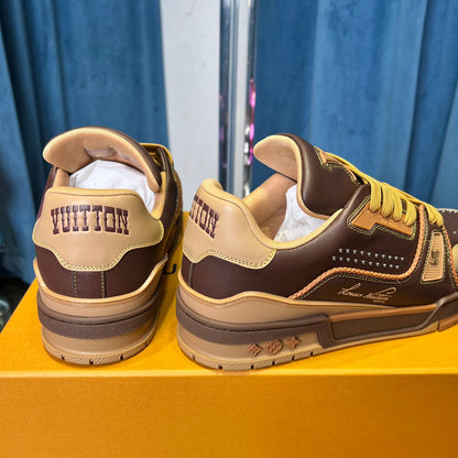 Premium Color-Matched Leather Sneakers - men's shoes, detail view 4 | LUXIUM MARKET