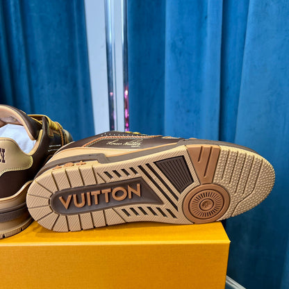 Premium Color-Matched Leather Sneakers - men's shoes, detail view 3 | LUXIUM MARKET