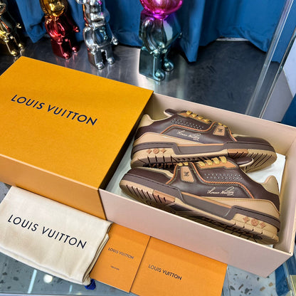 Premium Color-Matched Leather Sneakers - men's shoes, detail view 8 | LUXIUM MARKET