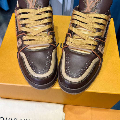 Premium Color-Matched Leather Sneakers - men's shoes, detail view 5 | LUXIUM MARKET
