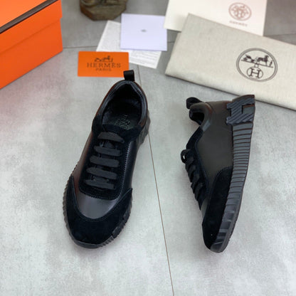 H Striped Leather Sneakers - men's shoes | LUXIUM MARKET