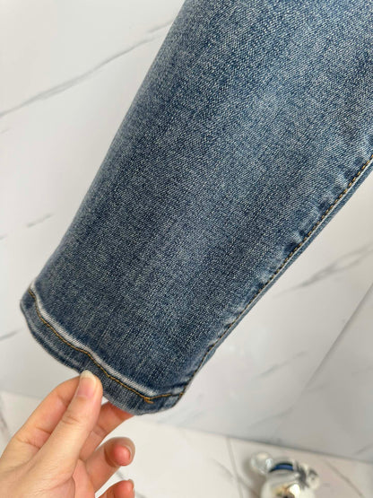 Men's Designer Washed Denim Jeans - men's clothing, detail view 4 | LUXIUM MARKET