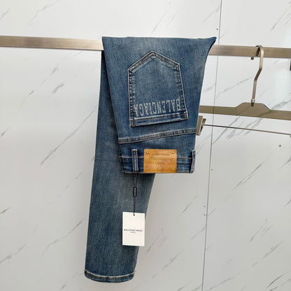 Men's Designer Washed Denim Jeans - men's clothing | LUXIUM MARKET