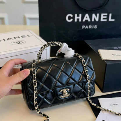 Mini Quilted Chain Top-Handle Bag - women's bag | LUXIUM MARKET