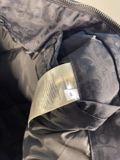 Black Jacquard Goose Down Jacket - clothing, detail view 11 | LUXIUM MARKET