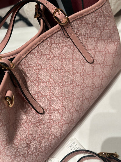 Medium Tote Bag Light Pink - women's bag, detail view 7 | LUXIUM MARKET