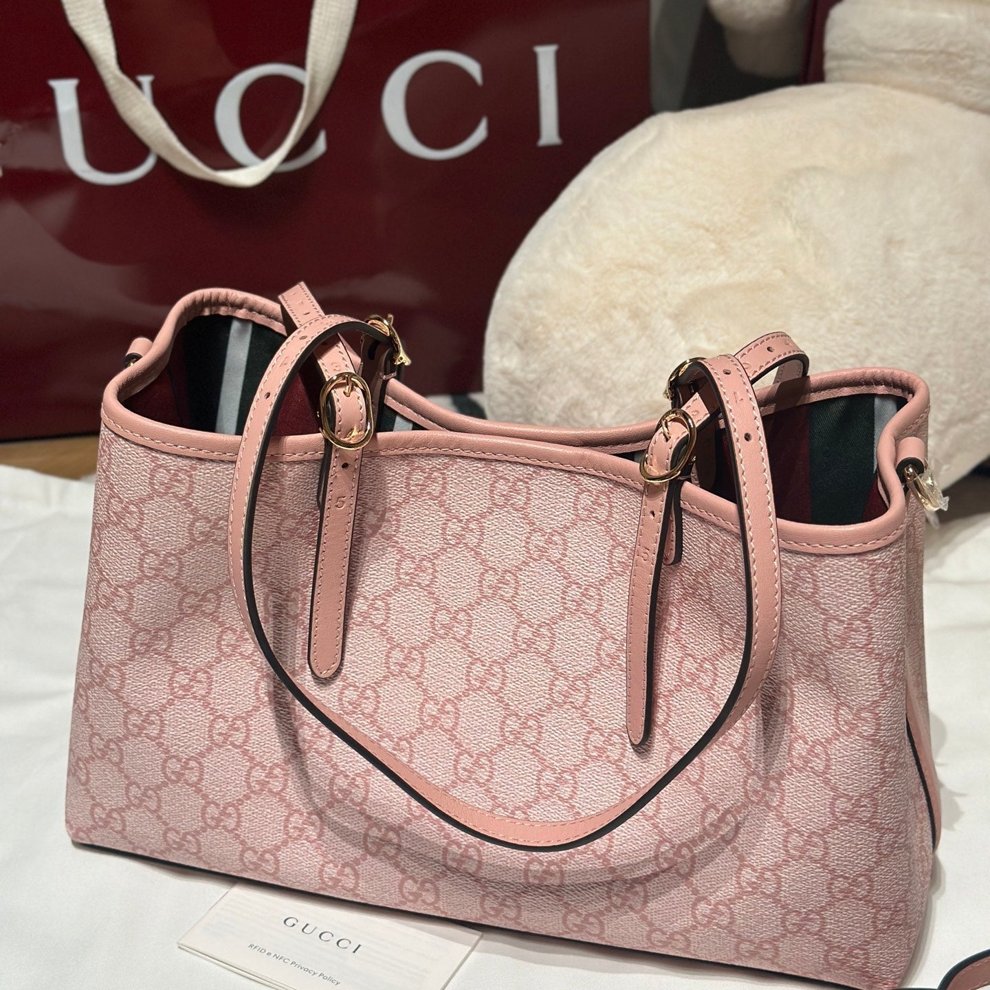 Medium Tote Bag Light Pink
