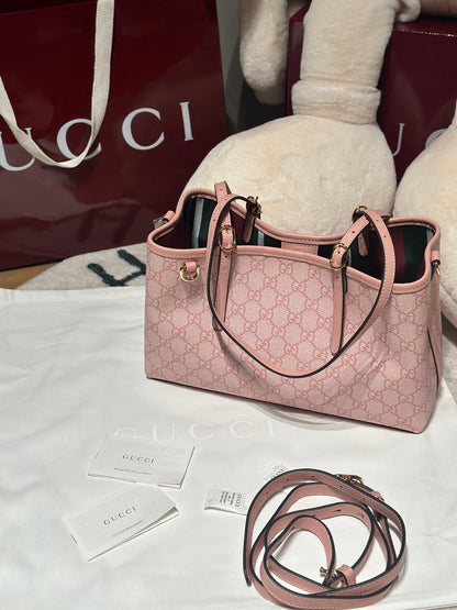 Medium Tote Bag Light Pink - women's bag, detail view 8 | LUXIUM MARKET