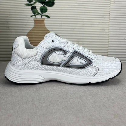 B30 Inspired Sneakers – White Snake Leather - men's shoes, detail view 2 | LUXIUM MARKET