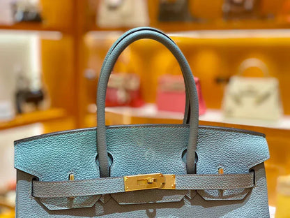 30 Togo Blue With Palladium Hardware - women's bag, detail view 5 | LUXIUM MARKET
