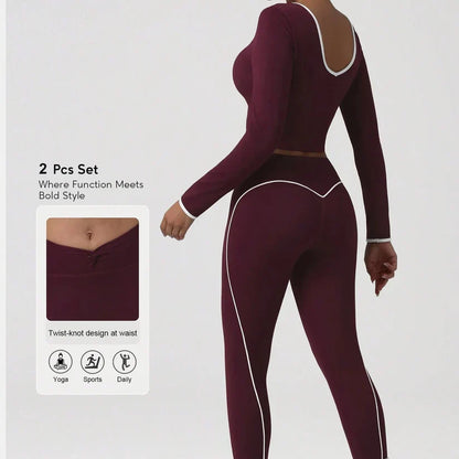 Contrast Trim Sports Set - clothing | LUXIUM MARKET