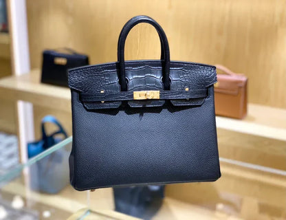 25 Crocodile & Togo Matte Bag - women's bag, detail view 6 | LUXIUM MARKET