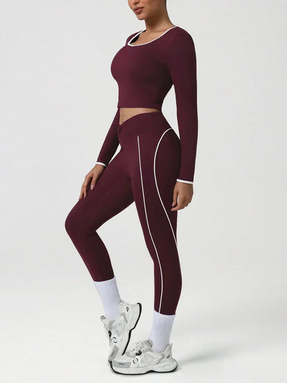 Contrast Trim Sports Set - clothing, detail view 5 | LUXIUM MARKET