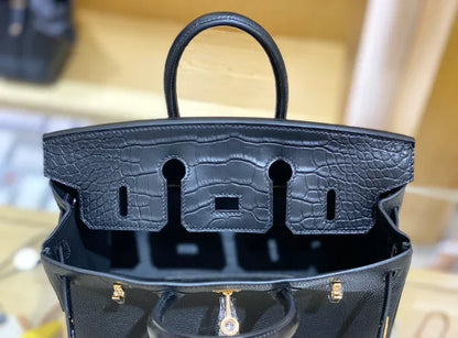 25 Crocodile & Togo Matte Bag - women's bag, detail view 8 | LUXIUM MARKET