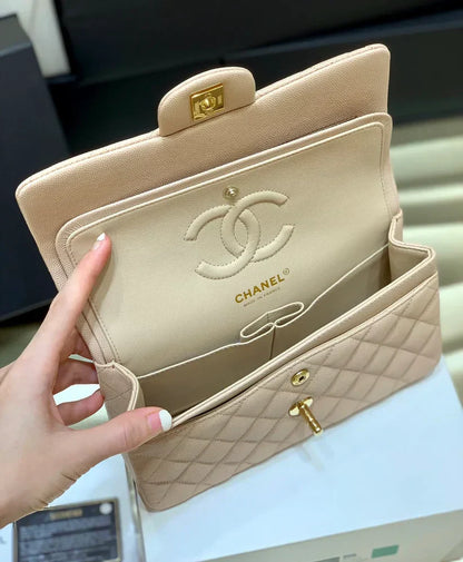 Classic Flap Small Bag 23CM-Beige Edition - women's bag, detail view 5 | LUXIUM MARKET