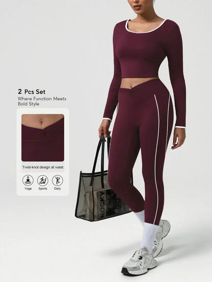 Contrast Trim Sports Set - clothing, detail view 2 | LUXIUM MARKET