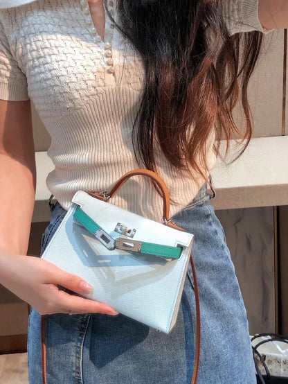 Tricolor Leather Bag 28 - women's bag, detail view 6 | LUXIUM MARKET