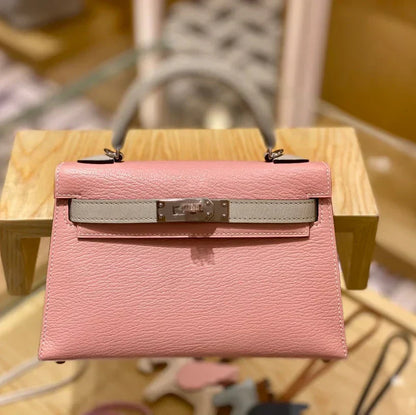 Sakura Pink & Pearl Grey 19 Bag - women's bag | LUXIUM MARKET