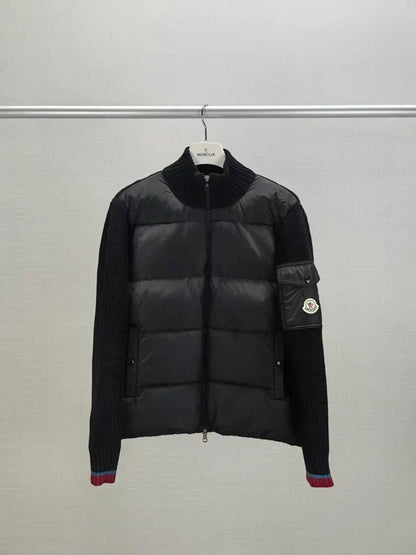 Down Knit Hybrid Jacket - men's clothing, detail view 2 | LUXIUM MARKET