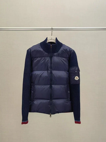 Down Knit Hybrid Jacket - men's clothing, detail view 4 | LUXIUM MARKET