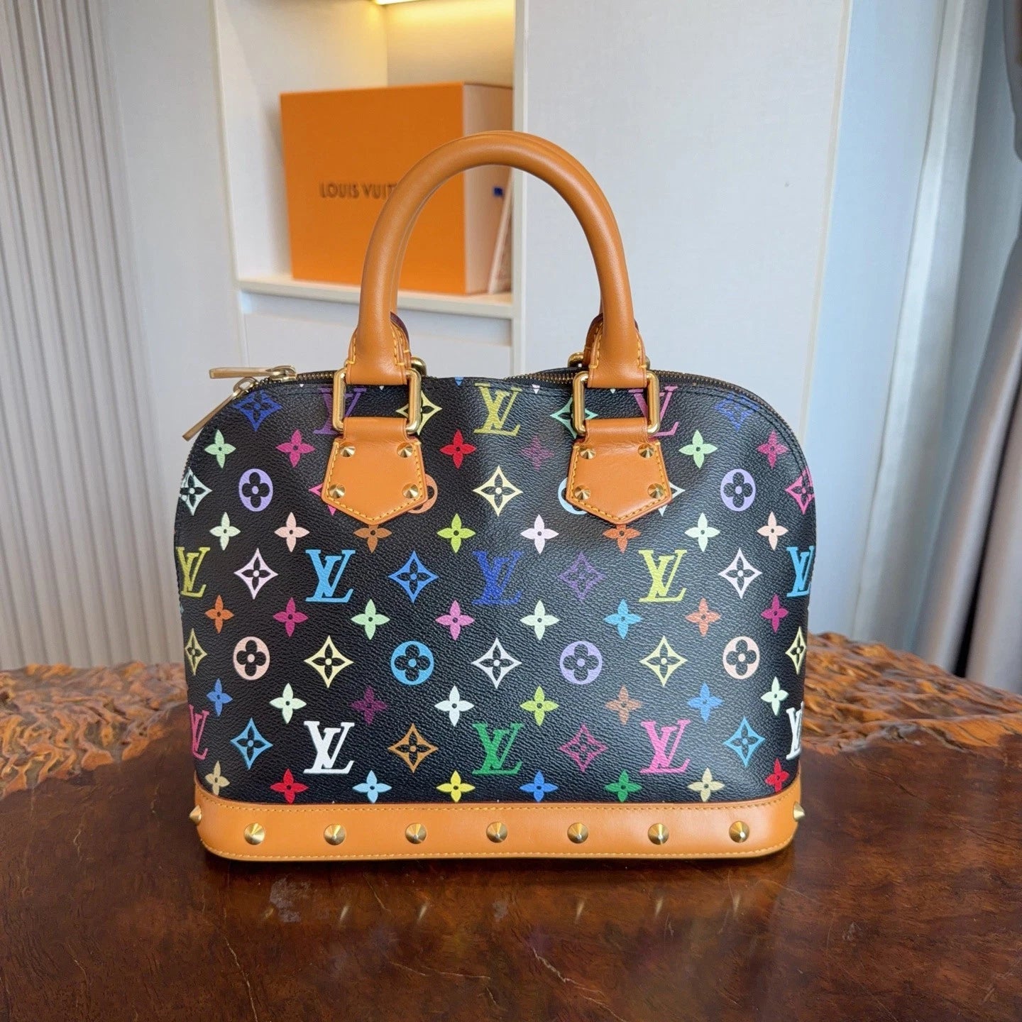 Black Multicolor Monogram Handbag
