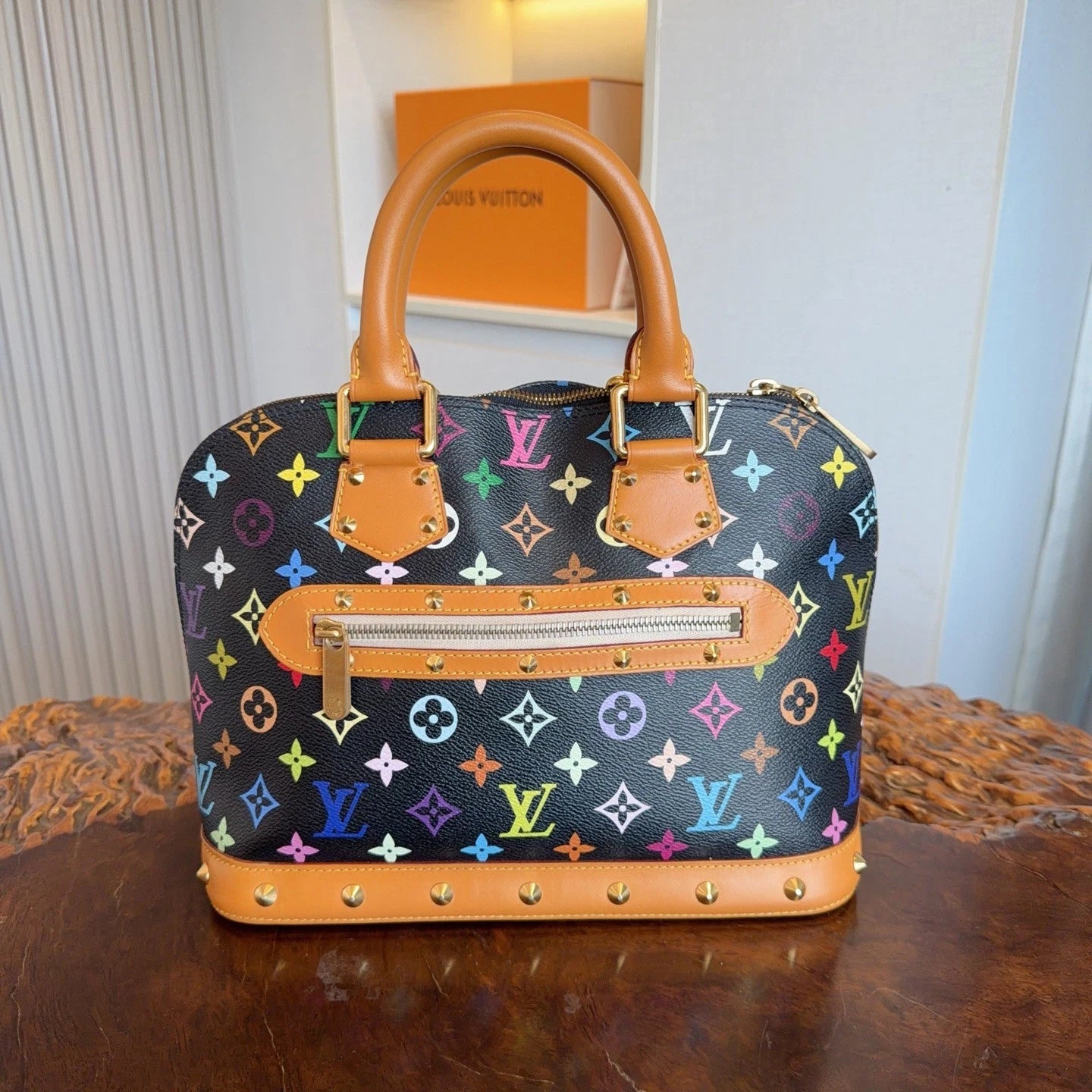 Black Multicolor Monogram Handbag