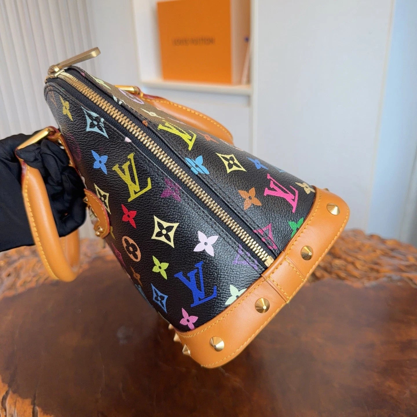 Black Multicolor Monogram Handbag