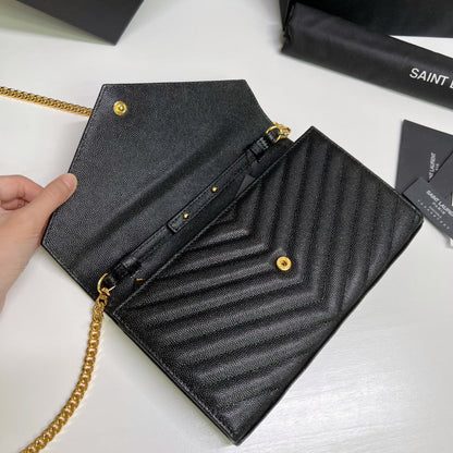 Quilted Leather Wallet on Chain - women's bag, detail view 7 | LUXIUM MARKET