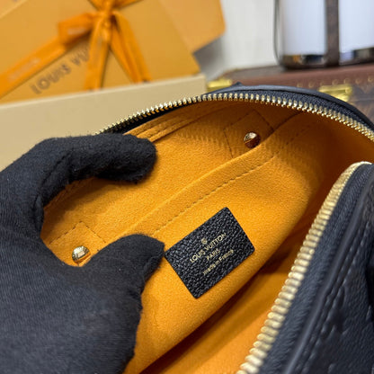 Embossed Leather Handbag - women's bag, detail view 6 | LUXIUM MARKET