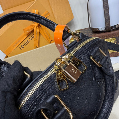 Embossed Leather Handbag - women's bag, detail view 10 | LUXIUM MARKET