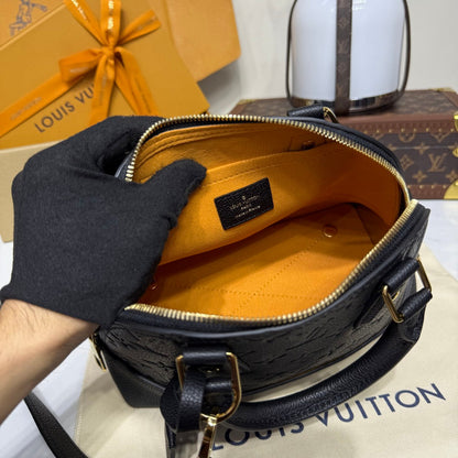 Embossed Leather Handbag - women's bag, detail view 5 | LUXIUM MARKET